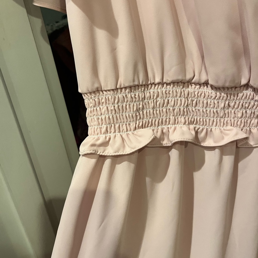 PINK AMANDA UPRICHARD RUFFLE DRESS - Picture 5 of 7